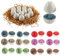 Rshuhx Montessori Spielzeug ab 1 Jahr, Sensorik Spielzeug Passende Eier Set, Dinosaurier Erkennung Sorter Skills Spielzeug für Kleinkinder Ideal für Kindertag/Geburtstagsparty (12pcs Dinosaurier)