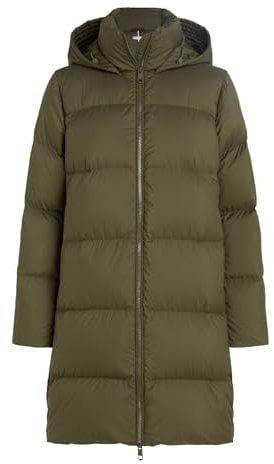 Tommy Hilfiger Women’s Casual Winter Down Coat, Green (Army Green), XL