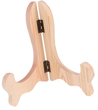 AOKWAWALIY 3St buch geschenke Bücherregal aus Holz Stand Plattenständer Staffelei Holzständer für Teller platte holz display Foto Holzregal Kleiderbügel schmücken rotieren Bilderrahmen Bambus