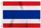 Flagolden Thailand-Flagge, 30,5 x 45,7 cm, für Boot, lebendige Farben, kleine Thailand-Flaggen mit 2 Messingösen, nautisch