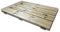 Pedana doccia antiscivolo in legno 100x60 cm, in pino impregnato, spessore 5 cm