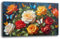 Quadro Moderno soggiorno FIORI Rosa Rossa Arancione Astratto Quadri moderni da Parete grande Stampa su tela Canvas Decorazione Murale muro Arredo Camera da letto Salone (10, 40x70 cm)