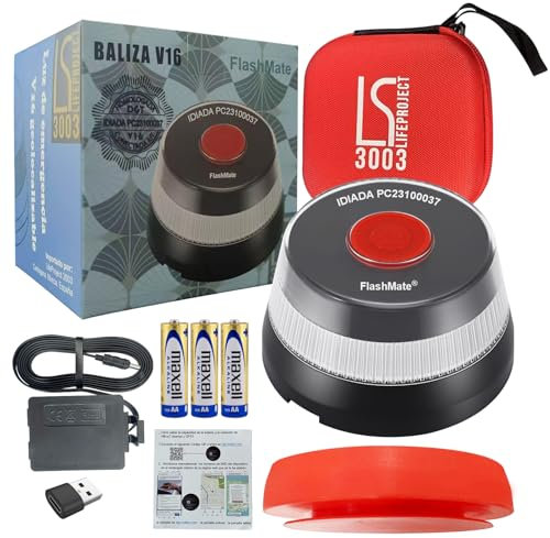 LifeProject3003 - Baliza v16 geolocalizada, v16 homologada dgt geolocalizacion 3.0, Baliza v16 homologada dgt con geolocalizador