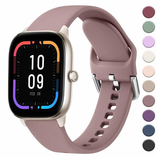 Wanme Cinturino per Amazfit GTS/GTS 2 /GTS 3 /GTS 4, 20mm Cinturini Morbido Sport per Amazfit GTS 2e / GTS 2 mini/GTS 4 Mini