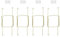 sourcing map Lot de 4 cintres invisibles en U plaqué zinc pour assiettes décoratives, 15,2 cm, doré