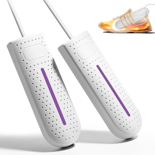 UQTUKO Elektrischer Schuhtrockner, Tragbarer Schuhtrockner 360° Trocknung Schuhwärmer Stiefeltrockner Antibakteriell schuh trockner für Skischuhe, Schuhe, Socken, Laufschuhe, fußballschuhe