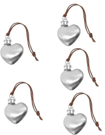 Ciieeo 5 Stück Campingzubehör Tragbare Kleine Flasche Einzigartige Glaswaren Glasperlen Lustige Taschenflaschen Trinkherz Cocktailgläser Becher Margarita Gläser Becher