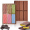 Sadodo 6 Zellen Silikon Schokoladenform,2 Stück Rechteck Dreieck Diamant Süßigkeitenformen Silikonformen Silikon-Backform Chocolate Bar Mold für BPA frei DIY Süßigkeiten Schokolade Backen Form (2er A)