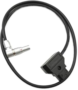 DTAP auf rechtwinkliges 0B 2-poliges Stromkabel für CVW SW~FT,Vax~s,Hollyland600, Ter~dek Bolt Pro 300 TX/RX Stromkabel Ti~ta A~RI Kamerakabel (360° gerades Kabel, 80 cm)