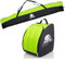 Rawstyle Ski-Set 190cm schwarz-hellgrün: Ski-Schuh-Tasche & Skitasche, wasserdicht, Cordura-Gewebe, Reißverschluss, Tragegriff, 42 x 40 x 30 cm