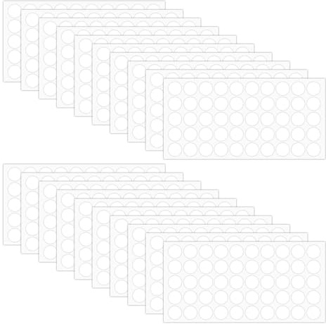 1000 Runde, Spurlose Klebeaufkleber, Transparente Doppelseitige Klebepunkte, Museumspachtel, Geeignet Zum Aufhängen Von Fotos, Bildern Und Postern An Der Wand.