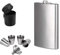 TIANLIN Hip Flask Large, 12 oz Portable Hip Flask Stainless Steel with Funnel, Stainless Steel Cup and Wine Glass Holder, Hip Flask for Men Gifts Home, Travel, Camping, Outdoor Activities