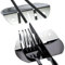 DUDAPRO - range-couverts motif étoiles range-baguettes inox banc de couteaux poli argent - fonction réversible, 2 pièces