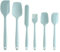 The Great British Bake Off Silicone Spatula Set Accessories for Cooking Baking, Palette Knife & More, Duck Egg Blue, 26.5cm-20cm Long