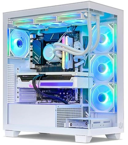 INFOMAX | PC Gamer, Ordinateur de Bureau, PC Gaming - PROCESSEUR Ryzen 7 9800X3D • NVIDIA RTX 5070 Ti 16 GO • RAM 32 GO RGB • SSD 2 to • WiFi • BOÎTIER ARGB • Watercooling ARGB • FREEOS