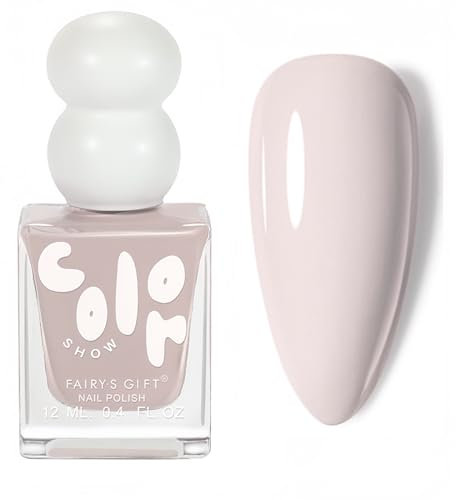 Nude Nail Polish,Neutral Nail Polish,Quick Dry Nail Varnish,Gentle Light Nude Color Gel Polish,Long Lasting No Need UV Nail Paint for DIY Nail Art Manicure at Home