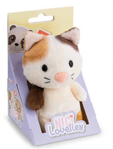 NICI Kuscheltier Katze 11cm in Geschenkbox 8x8.5x13cm - 63503 | Stofftier aus weichem Plüsch zum Liebhaben, Knuddeln und Spielen, bezaubernde Geschenkidee für Kinder und Erwachsene