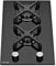 Millar GH3020KB Gas on Glass Hob 30 cm | 2 Burner | Black