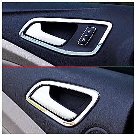 für Ford Kuga 2013-2018 Interieur Türgriff Dekor 4 Stück Verchromt ABS Kunststoff