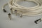 Universal Satellite and Aerial Extension Cable Kit With Cable Clips and Adaptors (5M, White)
