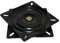 Emuca -Base giratoria/plataforma rotatoria de 360° para mueble/pantalla TV/monitor de acero color negro