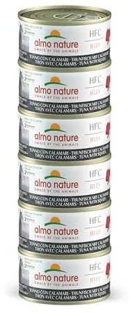 almo nature Megapack Katzenfutter nass -Thunfisch mit Calamaris - 6er Pack (6x70g)