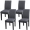 Fuloon Stuhlhussen 4er 6er Set, Stuhlüberzug Universal Stretch Abnehmbare Stuhlbezug, Bezüge für Esszimmerstühle Schwingstuhl Moderne Hochzeit Bouquet, Hotel, Restaurant Dekor,Grau