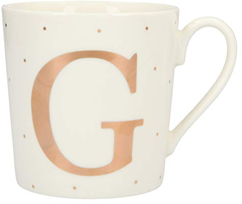 Depesche 5909.032 - Tazza con manico, in porcellana, 300 ml, con scritta G