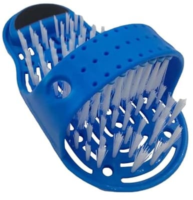 Jicyor 1 Stück Fußbürste, Fußbürste für die Dusche, Fussbürste Fußwäscher, Fußschrubber mit Rutschfesten Saugnäpfen für Fördern Sie Die Durchblutung Entfernen Sie Abgestorbene Haut