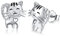 TRISHULA Katze Ohrringe 925 Sterling Silber Tier Ohrstecker Katze Schmuck Geburtstag Geschenk für Frauen Mädchen Kinder