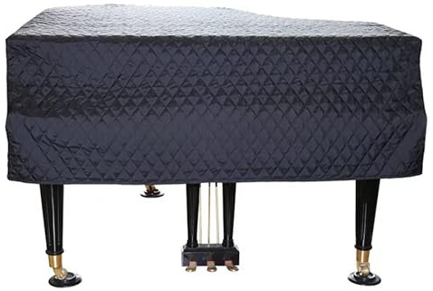Vrgadonor Klavierabdeckung,Doppelseitig Wasserdichtes Nylongewebe | Dickes,Geprägtes Baumwollfutter,Staubdichte Abdeckung, 160 cm (63)