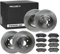 RIDEX 3405B1759 Bremsenset Vorne & Hinten Belüftet 321,0 & 315,0mm - Bremsen Set mit Bremsscheiben und Bremsbeläge Satz
