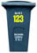 Personalised Wheelie Bin Numbers 1-999 (and/or. Letters A-Z) *2 SETS* (Up to 6 Stickers) Waterproof Vinyl Stickers - (High Visibility Yellow)