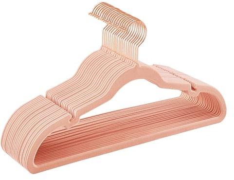 SONGMICS Velvet Coat Hangers, Pack 20, Non-Slip, Space-Saving