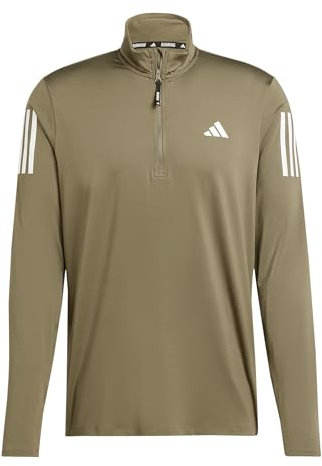 adidas Herren Own The Run Half-Zip Jacket, Olive strata, M