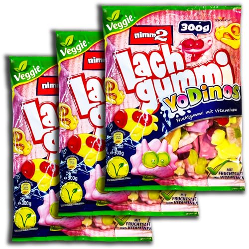 3 er Pack nimm2 Lachgummi YoDinos 3 x 300g