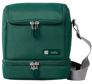 Totto - Potameriendas para la Oficina o el Colegio - Batara - Bistro Green - Fiambrera Color Verde - Repelente a líquidos - Limpieza facilitada - Poliéster y policloruro de Vinilo