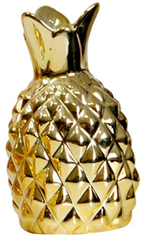 GOOHOCHY Blumenvase Wohnkultur Ananas Figur Einzigartige Töpfe Für Pflanzen Vase Für Blumenarrangements Ananasfigur Obststatue Dekor Desktop- Obstvase Keramik Büro Pflanztopf Künstlich