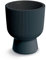 Prosperplast Milly Designer-Blumentopf Modernes Zylinderdesign inkl. Pflanzeinsatz, für Innen- und Außenbereich, Frostbeständig, Hitzebeständig und UV-strahlenbeständig (Anthrazit, ⌀ 239 mm)