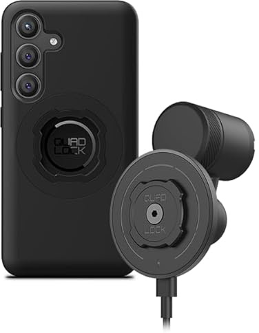 Quad Lock Vent Car Phone Holder Kit with MAG Wireless Charging Head V2 and MAG Phone Case for Galaxy S24