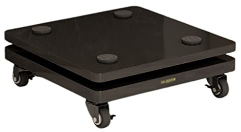 Speaker Stand with Lockable Wheels, Small Speaker Holders for Subwoofer/Surround Speakers/Commercial/Home/Theater, Easy Mobility(30 * 35cm)