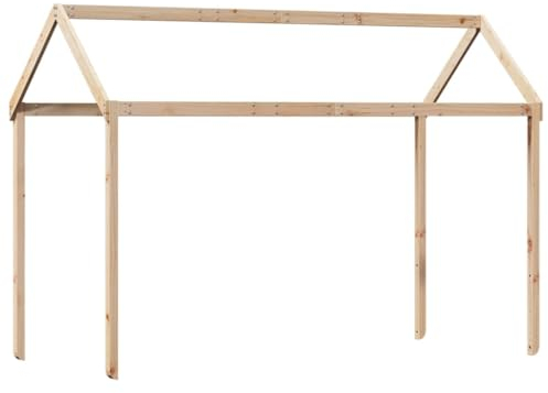 vidaXL Dach für Kinderbett 217x95,5x159 cm Massivholz Kiefer