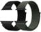 RYLIXAR 2 Pcs Bracelet Nylon Compatible avec Apple Watch Bracelet, Réglable de Sport pour Apple Watch Ultra/iWatch Series 9 8 7 6 5 4 3 2 1 SE (Noir+Vert Armée, 42mm/44mm/45mm/49mm/46mm(series10)