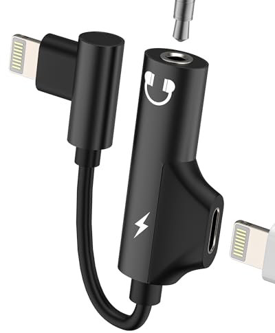 Adaptateur Lightning Jack 3.5mm Pour IPhone 14 13 Pro 2en1 écouteurs Chargeur Prise Audio Connecteur Câble AUXiliaire Voiture Splitter Pour Apple Pour IPad Casque Téléphone Appareil Musique Accessoire
