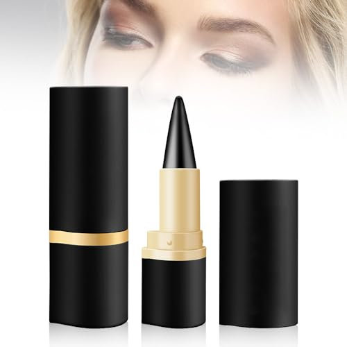 Matte Schnell Trocknender Eyeliner, 2024 Neuestes 2 Stück Wischfester Schwarzer Eyeliner Stift Gel, Wasserfester Lidschatten für Ein Alltägliches Lang Anhaltendes Make up Augen (Schwarz)