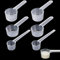 4 Pcs Messlöffel,Dosierlöffel,Dosierhilfe Waschpulver,Waschmittel Dosierhilfe,Waschpulver Dosierer,5g,15g,20g Plastik Dosierlöffel,Spoons,Für Milchpulver, Proteinpulver, Mehl, Küchenbedarf