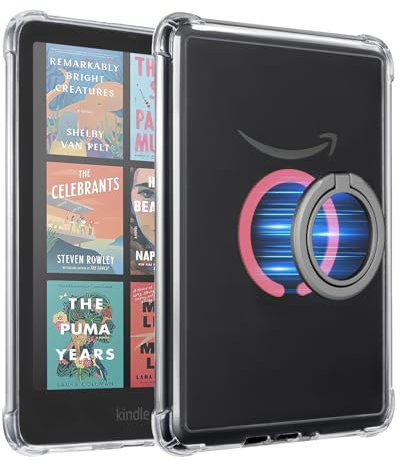 CoBak Étui Magnétique pour Kindle Paperwhite 12e Génération 2024 (7) et Kindle Colorsoft - Compatible avec iPhone MagSafe, Chargeurs sans Fil Samsung/Belkin/Anker, Rose