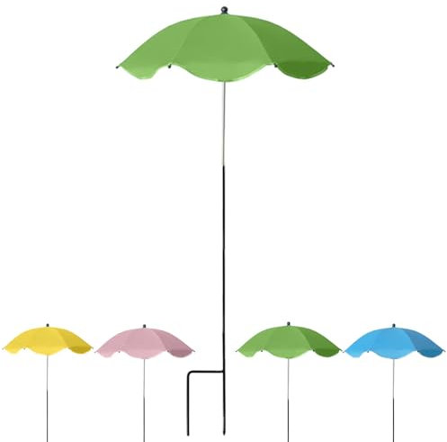 QSZTJJ Plant Umbrella, Pflanzenschirm für Pflanzen im Freien, Pflanzenschirm Regen, Plant Shade Umbrella, Flat Edge Plants Protection Umbrellas Shade for Outdoor Garden Yard Patio Potted (Green)