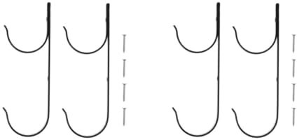 ibasenice 2 Ensembles Support De De Piscine Aluminium Lot de Crochets Fixes Télescopiques pour Accessoires De Nettoyage De Piscine Et Jardin 2 Pièces * 2