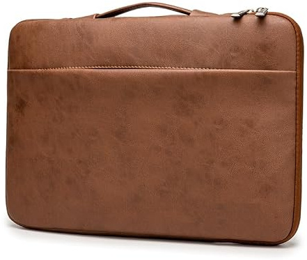 Lopoleis® Laptoptasche, Arbeitstasche Herren und Damen PU Leder, Laptop hülle Business Handtasche Tragetasche, Laptophülle, Laptop Tasche mit Griff für Macbook Chromebook